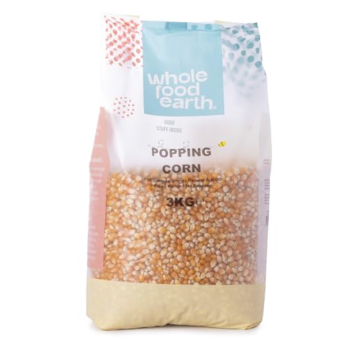Wholefood Earth Popping Mais - GMO frei - natürlich - vegan - milchfrei - ohne Zuckerzusatz, 3 kg