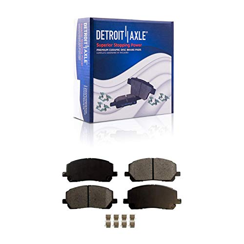 Image of Detroit Axle - Front Brake Calipers w /Brackets Ceramic Pads Replacement | for 2001-2007 Toyota Highlander Base Sport Limited - 6pc Set