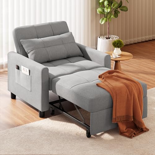 Ahomly Sleeper Sofa Chair Bed, Convertible Sofa Chair...