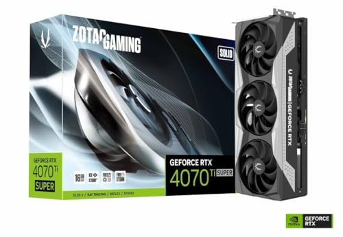 Image of Zotac Gaming GEFORCE RTX 4070 Ti Super Solid OC 16GB GDDR6X 256bit 2640 /21000 HDCP Three DP HDMI Premium Pack