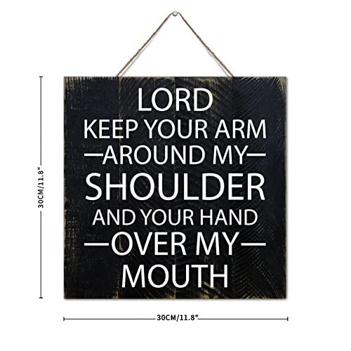 Lord Keep Your Arm tableau bois citation réconfort - 4