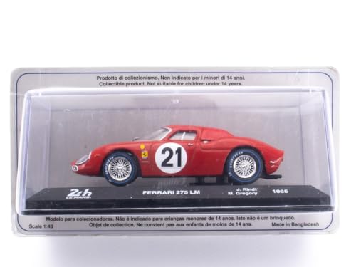 OPO 10 - 1/43 miniature car compatible with FERRARI 275 LM - Rindt-Gregory - 1965 - LE MANS LM010, Multicolor - Image 2