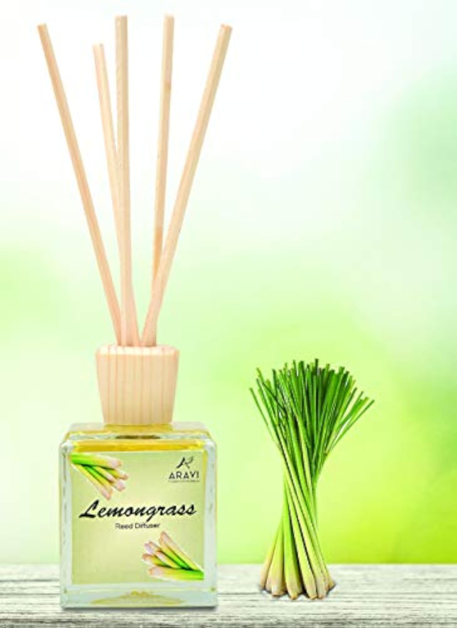 Ocean and Lemongrass Reed Diffuser Set, 100ml