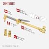 RX WELD V-Style Medium Duty Cutting Torch with Check Valve, Oxygen Acetylene Cutting with CA1350 Cutting Attachment, 100FC Torch Handle, 1-3-101 Cutting Tip