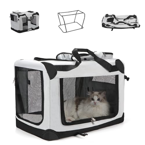 Vividorad �� �L �y�b�g�L�����[ �o�b�O �\�t�g�N���[�g �P�[�W ���E���^�� ��^�L�y15kg�܂ŔL�����p�E��e�ʁE5�ʃ��b�V���E�܂肽���ݎ��z�L�����[�P�[�X �ȃy�[�X �����^�ѕ֗� �y�� ���[�|�P�b�g�t�� �ʋC�� ���ϋv �ό`���Ȃ� ����\