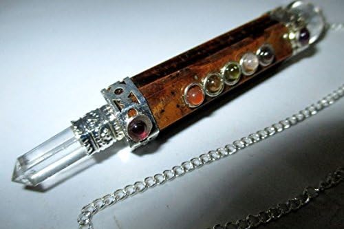 Miniatura 6 de Péndulo de varita de chakra ojo de tigre genuina curación Reiki Chakra equilibrio síno meditación