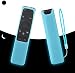 SIKAI Silicone Remote Case For Samsung BN59-01259B BN59-01259E BN59-01260A Smart TV Remote Cover Shockproof Remote Skin Holder Texture Design Anti-slip with Lanyard (Luminous Blue)