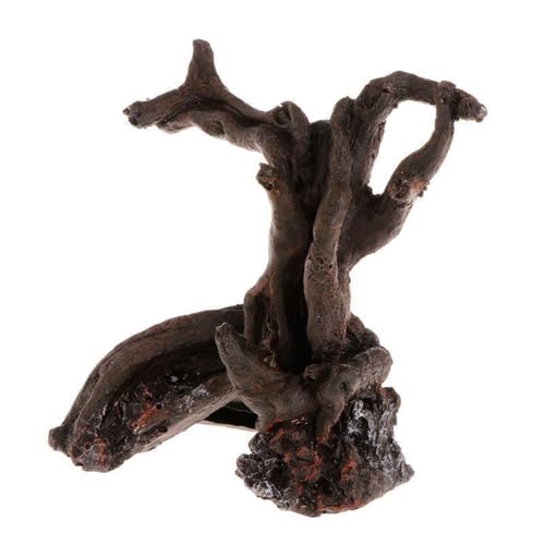 tonntyann 爬虫類 登り木 流木 オブジェ 隠れ家 水槽 水槽装飾 樹脂サンケン木材 アクアリウム 魚 装飾 オブジェ 爬虫類用品 生息地造園 植物 水族館造園 ヘビ トカゲ メダカ 熱帯魚 枝