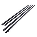 Black Lower Door Window Reveal Molding Weatherstrip Set for Pontiac G8 GT GXP with 2008-2009 Models Replacement Seal Kit for Improved Weather Resistance