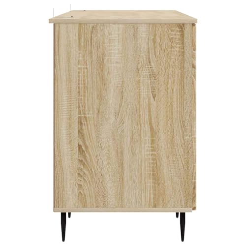 Bureau rangement chêne Sonoma pour optimiser l'espace ordinateur de salon