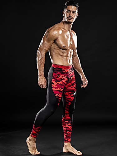 Image of DRSKIN Men's Compression Pants (5 /4 /3 Pack) Quick Dry Tights Leggings Sports Baselayer Running Gym Workout