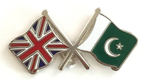 emblems gifts Great Britain & Pakistan Flags Friendship Courtesy Enamel Lapel Pin Badge