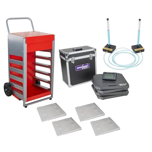 Speedway Motors Sportsman Wireless Race Car Scales with Case, Ramps,