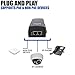 BV-Tech Gigabit Power Over Ethernet PoE+ Injector | Up to 60W | 802.3af/at | 802.3bt Compliant | Plug & Play | up to 325 Feet