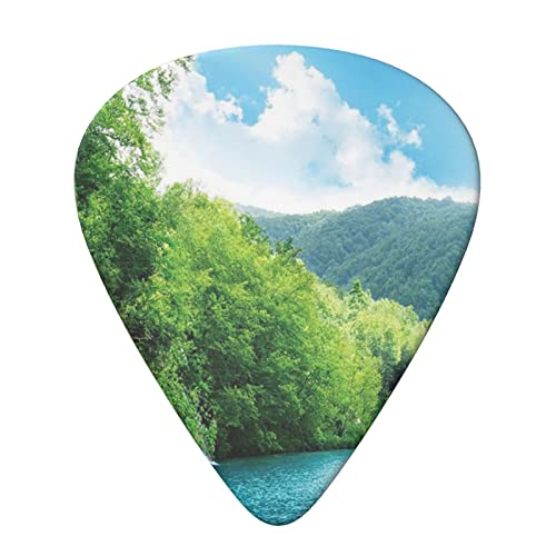 Lot de 6 médiators imprimés cascade dans la Croatie profonde avec boîte de rangement pour guitare acoustique et électrique - Les Beatles, Paul McCartney, John Lennon, RIngo Starr, George Harrison Lot de 6 médiators imprimés cascade dans la Croatie profonde avec boîte de rangement pour guitare acoustique et électrique – Image 4