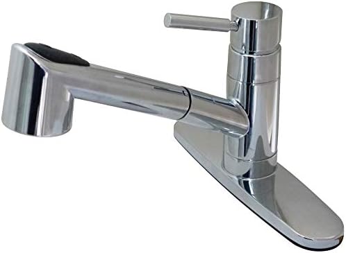 Kingston Brass GSC8571WDL Gourmetier Wilshire 8-Inch Centerset Single Handle Kitchen Faucet with Pull-Out Sprayer , Polished Chrome image 5