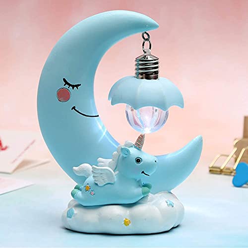 Unicorn Moon Ornaments,Veeki Nursery Led Night Light For Kids Gift For Baby Toddler Teens Girls Boys Children Romantic Room Decorations For Baby’s Bedroom Home Lighting #TOP1