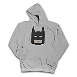 Kapuze aus doppeltem Stoff Sherbet Dip Fledermausmaske Kinder Kapuzenpullover Gr. 3-4 Jahre, grau