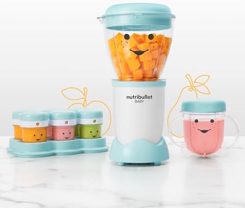 NutriBullet NBY-50100 Baby Complete Food-Making System, 32-Oz, White, Blue, Clear - 2