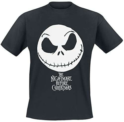 T-Shirt Disney Jack Face en coton anti-déformation pour homme