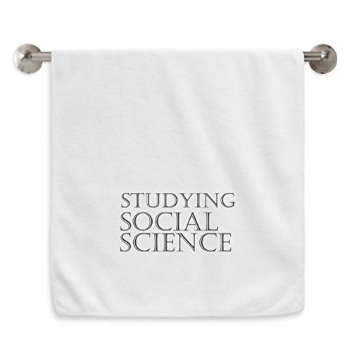 Serviette débarbouillette moelleuse et absorbante motif sciences sociales - 2