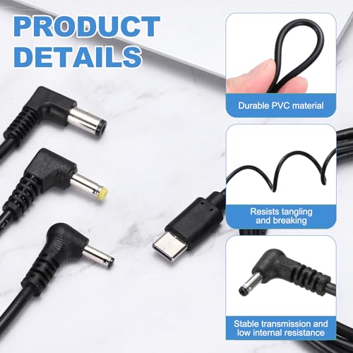 Cable de disparo PD de 36W con conector en ángulo recto de 12V 3
