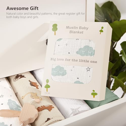 Image of Susurration Baby Blanket for Unisex Boys Girls, Soft Nursery Minky Blanket with Muslin Cotton Front and Dotted Fleece Back, Receiving Blanket for Baby Newborn Infant, 30x40inch (Cloud)