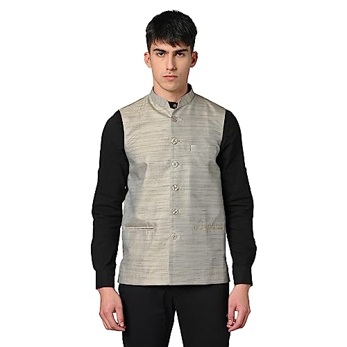 Image of Vastraa Fusion Men's Export-Quality Indian Traditional Nehru Jacket /Waistcoat