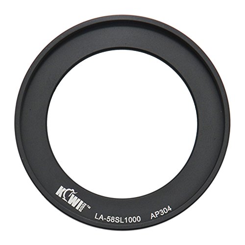 Kiwifotos LA-58SL1000 - Anello adattatore per filtro Fujifilm FinePix S8200, S8300, S8400, S8400w, S8500, S9150, S9200, S9250, S9400W, S9450W, S9800, S9 900 W, SL. 1000 - 58 mm.