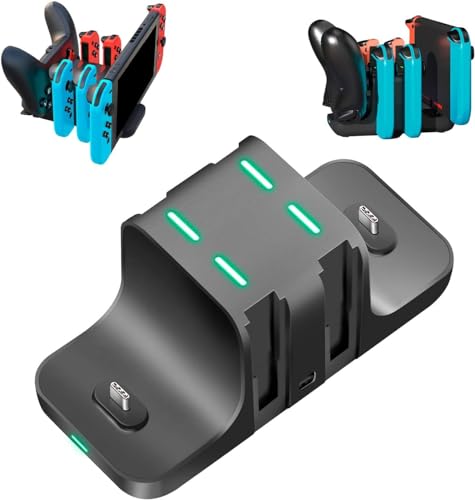 Zacoora WCR [dX^h Joy Con [d z_[ /E nh 4䓯6in1 [ ̌^ ߓdی LEDCg WCR Rg[[