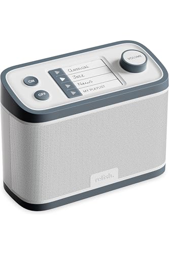 Relish - Simple Portable FM Radio and MP3 Music Player for Seniors, Elderly or Visually Impaired – Large Buttons, Simple Design, Easy to Use