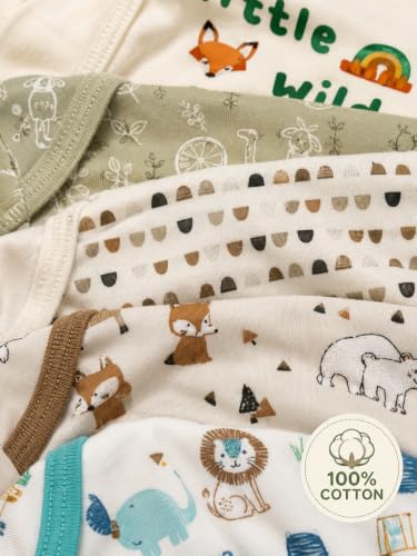 Image of TuddyBuddy 100% Cotton Multi Color Romper /Bodysuit /Onesies for Baby Boys & Baby Girls