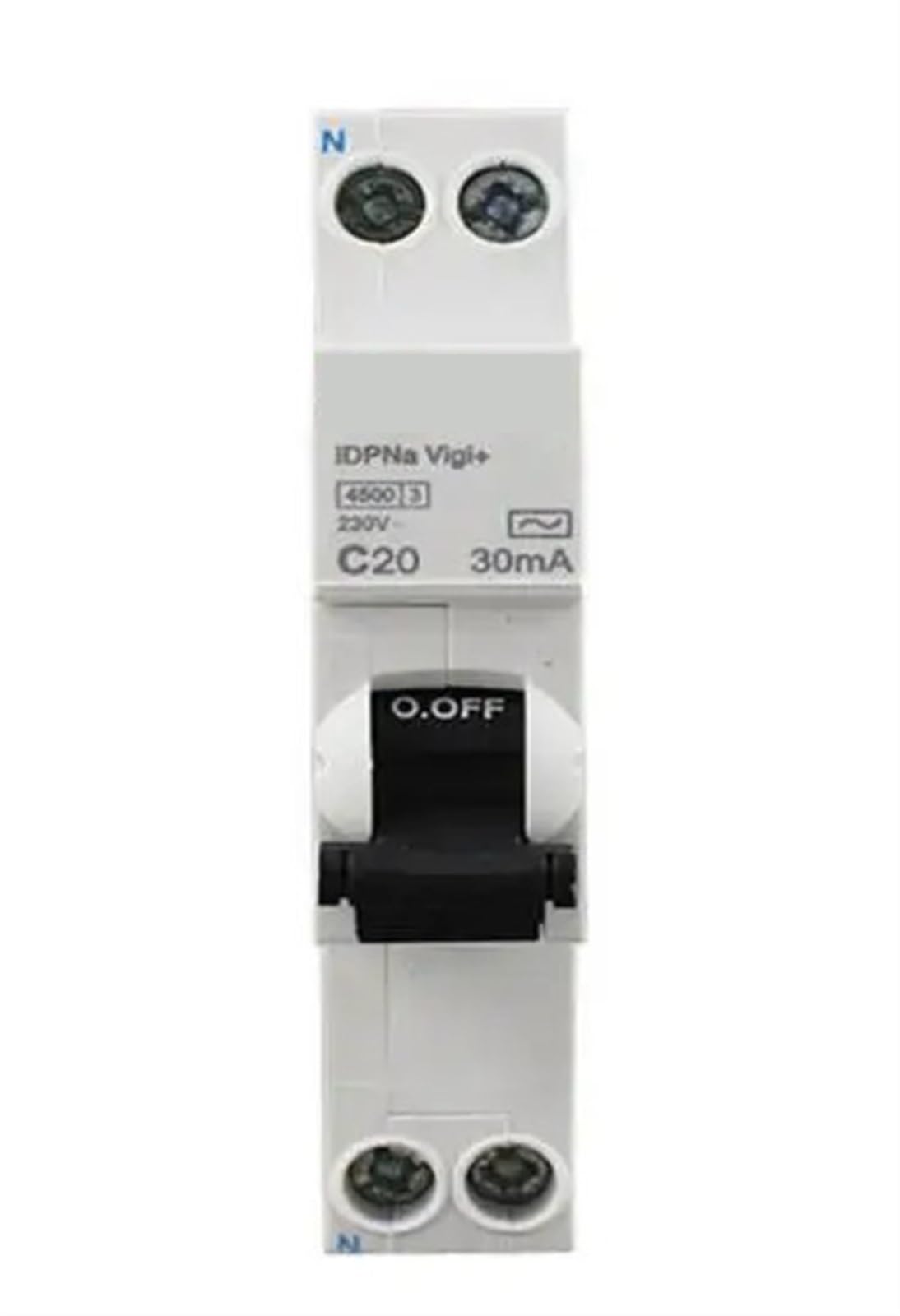 A9D93610 A9D93610 4.5kA 10A TypeA 1P+N C 30mA 10A IDPN Vigi+(18mm) Residual Action Circuit 1Pcs