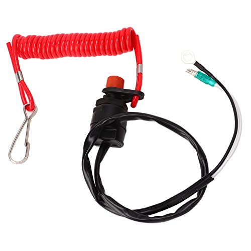 Cordino Con Chiave Per Interruttore Di Spegnimento Motore Barca - Arresto Di Emergenza Per Motoscafi E Fuoribordo - Foto 4