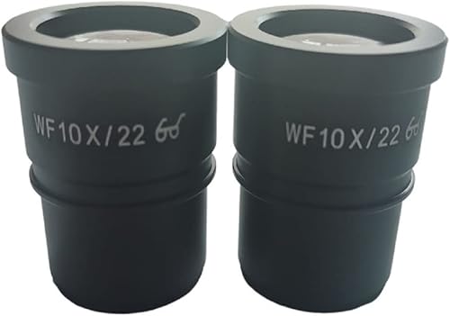 ZTBH Microscope Accessories Kit 2pcs Microscope Eyepiece 10X for Binocular Trinocular Microscopio Microscope Slides