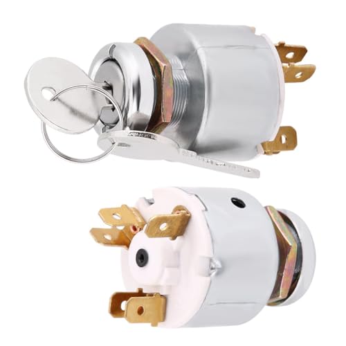 12V Ignition Switch, Universal 12V Engine Start Ignition Switch 3 Position ON OFF Ignition Starter Switch Controls with 2 Keys for Cars, Motorcycles and Boats - Image 5