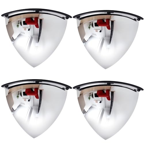 Suzile 4 Peças Quarto Cúpula Espelho Alto Ângulo de Visão Espelho de Segurança Espelho de Canto Espe