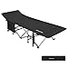 KingCamp Camping Cot XL Oversized Heavy Duty Folding Bed Aluminum Frame with Washable 1200D Jacquard Oxford Fabric, Support 440 lbs, Carry Bag Included, 82 x 29.5 x 15 inches