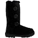 Holly Hobbie Womens Button Triplet Completamente Allineato Pelliccia Invernale Impermeabile Snow Boots - Nero - 5
