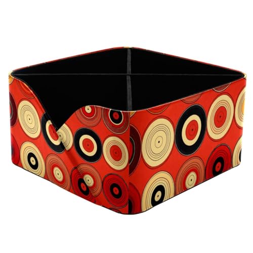Porte-stylos rectangulaire disques rouges, organiseur bureau