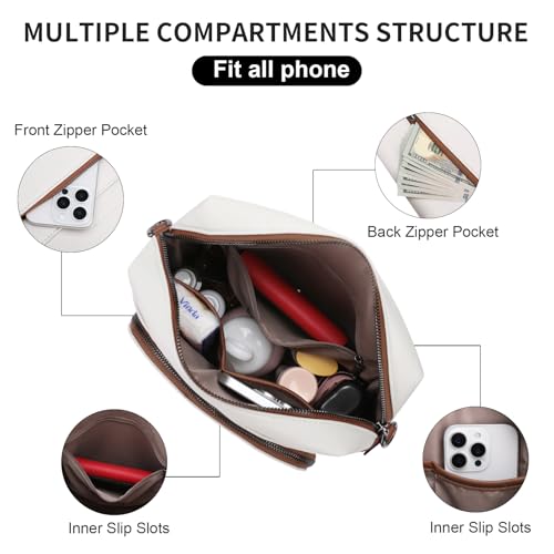 SENDEFN Crossbody Purse for Women Vegan Leather Shoulder Handbags Crossbody Bags with Adjustable Shoulder Strap3