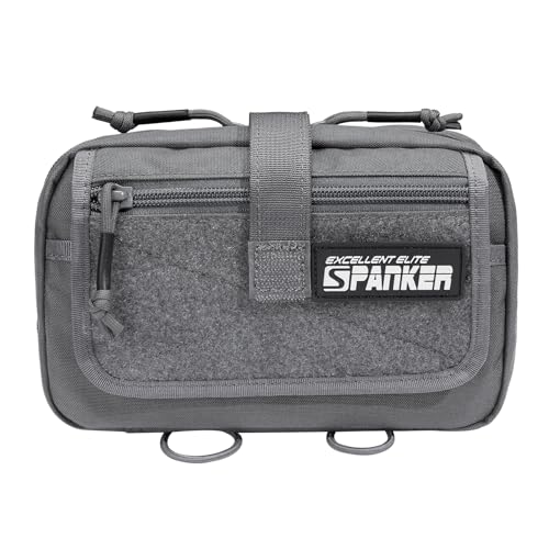 EXCELLENT ELITE SPANKER Tactical First Aid Pouch IFAK Rip Away Molle EMT Pouch Compact Admin Pouch Medical Utility Pouch for Tactical Vest,Backpack(Grey) - EXCELLENT ELITE SPANKER