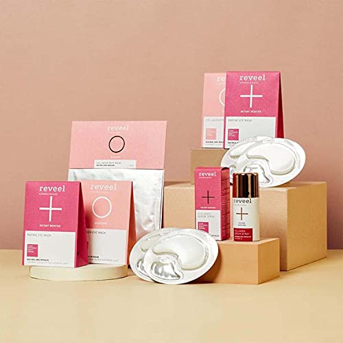 Glow Beauty Bundle By Reveel – Facial Treatment Set With 2 Moisturizing Eye Masks, Collagen Face Mask, Collagen Serum Spray For Anti-Aging & Nourishing Skin Care For Women & Men #TOP1
