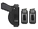 TACwolf Universal Right Left IWB OWB Holster Magazine Pouch for Inside Concealed Carry Holster for Single Double Stack Mags S&W M&P Shield G17 19 23 25 26 27 29 30 32 33 38 42 43 Springfield XD X