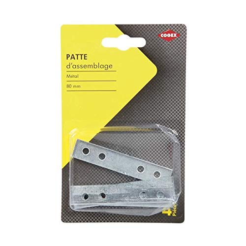 Cogex 85308 foton byggmaterial, grå, 80 mm, set med 4 delar