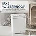Vanpopubs 2 Pack 2.7 Gal Bathroom Trash Can with Lid, Automatic Trash Can Small Smart Garbage Can Touchless, Slim Motion Sensor Waterproof Plastic Trash Bins for Bedroom Office Kitchen Toilet