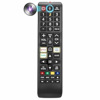 Replacement for Samsung TV Remote, Voice Control, Compatible with 2019-2025 Samsung Smart TV, LED, QLED, Crystal UHD & The Frame Series, 2-Year Warranty