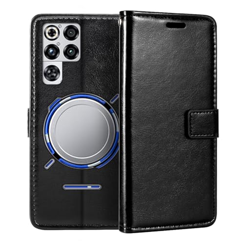 Shantime U[P[X ZTE Nubia RedMagic 11 Pro+ 5G Ƃ̌݊ rWlXfUC }Olbg蒠^ 3J[h[ ʐ^ Bzt(ubN)