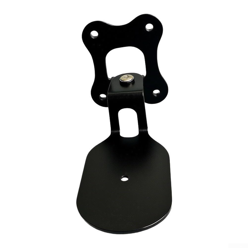 Soporte de pared para altavoz de metal, color negro, 20 x 9 cm (blanco)