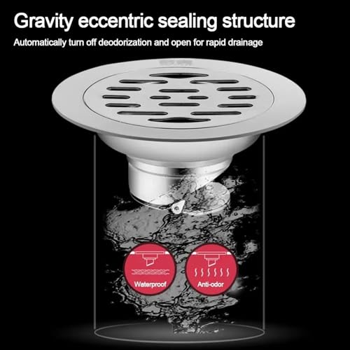 Drain de salle de bain carré double usage avec couvercle de crépine d'évier - 4